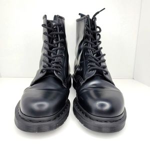 Dr Martens 1460 Mono Smooth Leather Lace Up Boots Men Size 10 US/Women Size 11US
